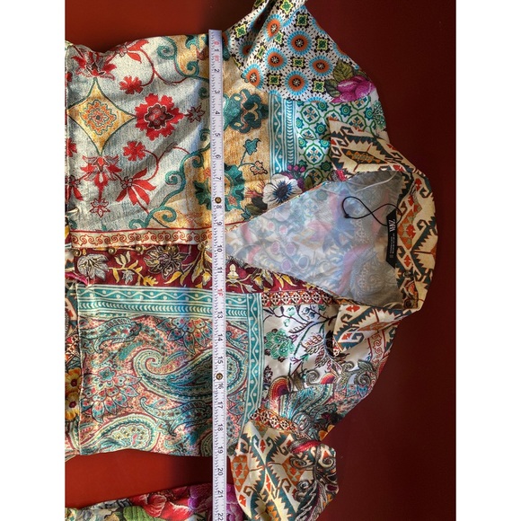 Zara Multicolor Patterned Blouse - Picture 14 of 15